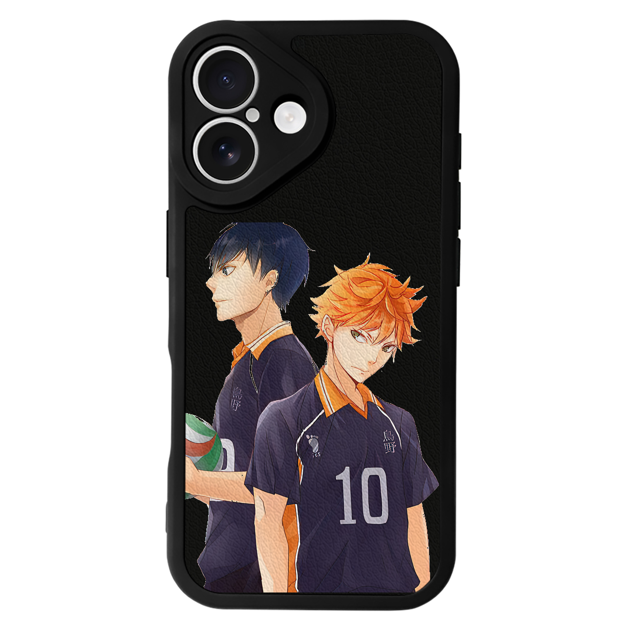 （画像用） ハイキュー!! Haikyu!! 【iPhone 16シリーズ対応】シリコンスマホケース（レザー調） 材質：シリコン